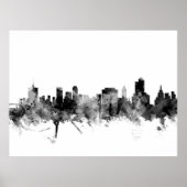 Poster Tulsa Oklahoma Skyline (Devant)
