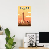 Poster Tulsa Oklahoma vintage (Bureau à domicile)