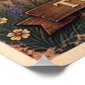 Poster Tulsa Skyline Sunset Illustration (Coin)