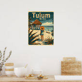 Poster Tulum Beach Mexique (Cuisine)