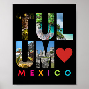 Poster Tulum Mexico 2022 Vacation Beach Matching Family G