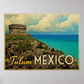 Poster Tulum Mexique (Devant)