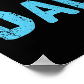 Poster Tumbling Papa Drôle Gymnastique Daddy Gymnaste Pèr (Coin)