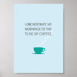 Poster Tune de café imprimé 5 en x 7 po