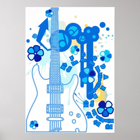 POSTER TUNES GUITAR-POP (Devant)