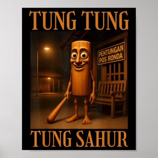 Poster Tung Tung Tung Sahur (Devant)