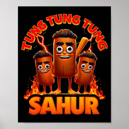 Poster Tung Tung Tung Sahur  (Devant)