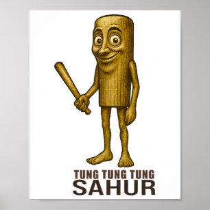 Poster Tung Tung Tung Sahur - Drôles d'enfants italiens a
