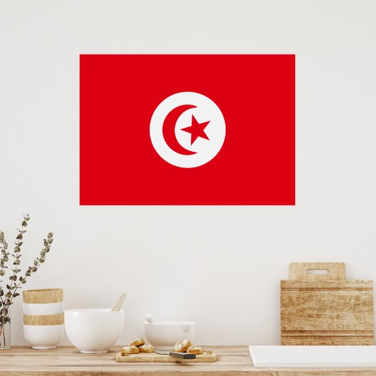 Poster Tunisia Flag (Cuisine)