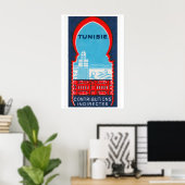 Poster Tunisia - Matchbox Print - Sweden Wall Art (Bureau à domicile)
