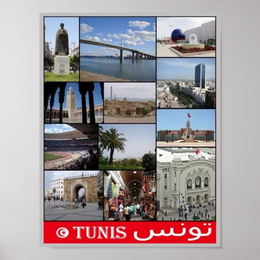 Poster Tunisie - Mosaïque - Tunisie - (Devant)