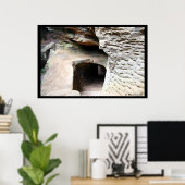 Poster Tunnel à la grotte Old Man's Cave (Bureau à domicile)