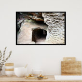 Poster Tunnel à la grotte Old Man's Cave (Cuisine)