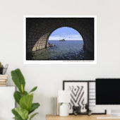 Poster tunnel aquatique (Bureau à domicile)