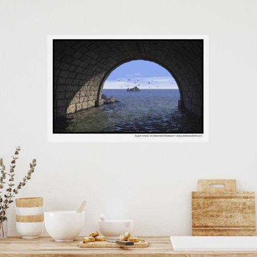 Poster tunnel aquatique (Cuisine)