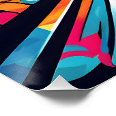 Poster Tunnel Avec Graffiti Art (Coin)