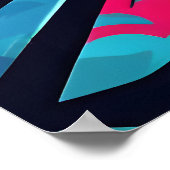 Poster Tunnel Avec Graffiti Art (Coin)