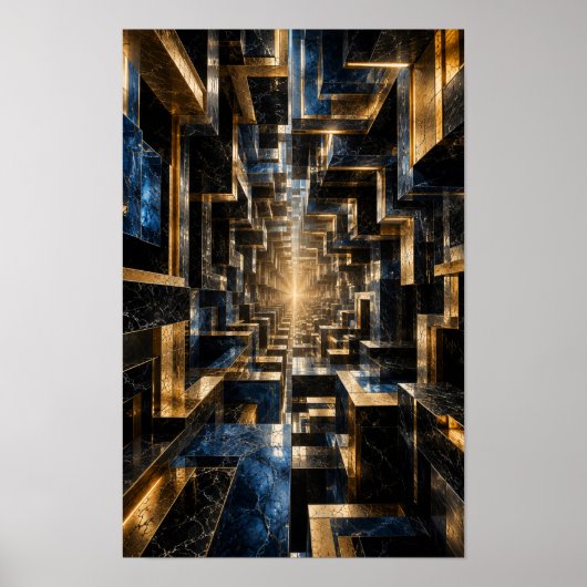 Poster Tunnel de Cube Infini (Devant)