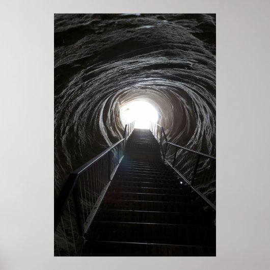 Poster Tunnel de la grotte sombre (Devant)