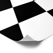 Poster tunnel d'échiquier d'illusion optique (Coin)