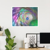 Poster Tunnel des couleurs (Bureau à domicile)