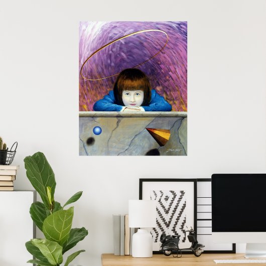 Poster Tunnel rose (Bureau à domicile)