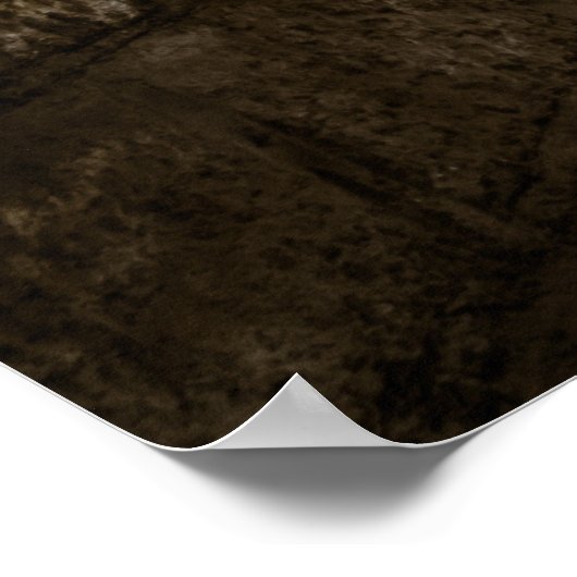 Poster tunnel souterrain sombre (Coin)