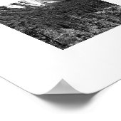 Poster Tunnel View Yosemite Valley Photographie noir et b (Coin)