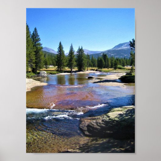 Poster Tuolumne River à Tuolumne Meadows, Yosemite, CA (Devant)