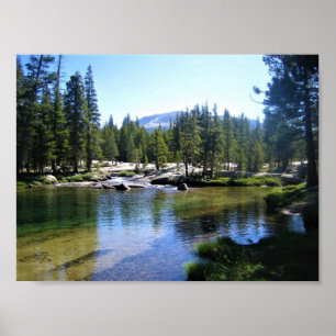 Poster Tuolumne River à Tuolumne Meadows, Yosemite, CA