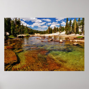 Poster Tuolumne River, Tuolumne Meadows, Yosemite.