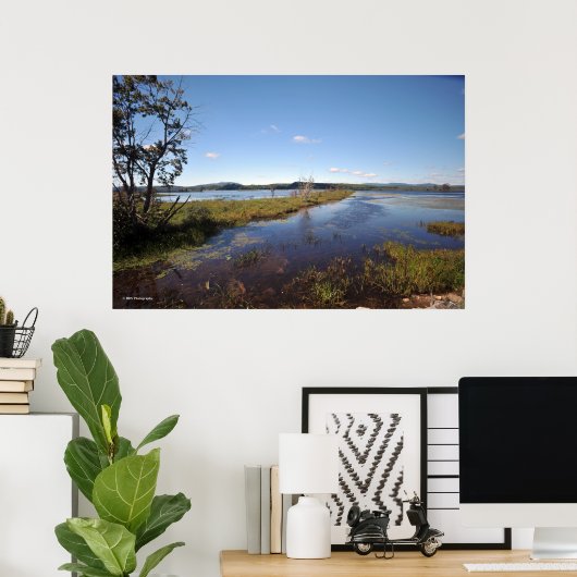 Poster Tupper Lake dans les Adirondacks. imprimer 08 240 (Bureau à domicile)