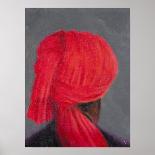 Poster Turban rouge sur Grey 2014 (Devant)