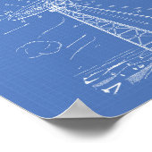 Poster Turbine éolienne 1944 Plan directeur de l'art des  (Coin)