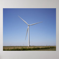 Turbine éolienne dans un terrain rural de l'Oklaho