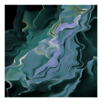 Turbulence bleue Acrylique pour l'art Abstrait