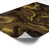 Poster Turbulence dorée (Coin)