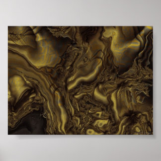 Poster Turbulence dorée