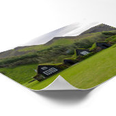 Poster Turf houses in Iceland (Coin)