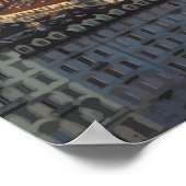 Poster Turin, Italie Illustration de voyage (Coin)