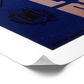 Poster Turin rétro vintage sports d'hiver (Coin)