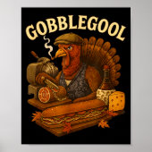 Poster Turkey Gabagool Gobbol Funny Italian Food (Devant)
