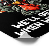 Poster Turkey Trot Squad Funny Thanksgiving Running Costu (Coin)