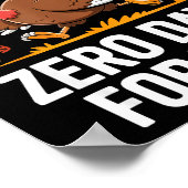 Poster Turkey Trot Thanksgiving Running I Trained Zero Da (Coin)