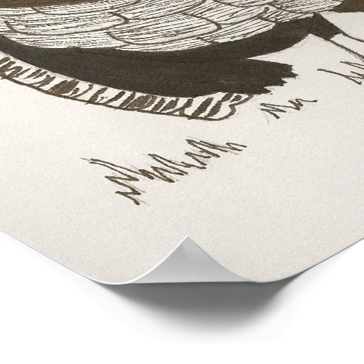 Poster Turkije-Schets (Hoek)