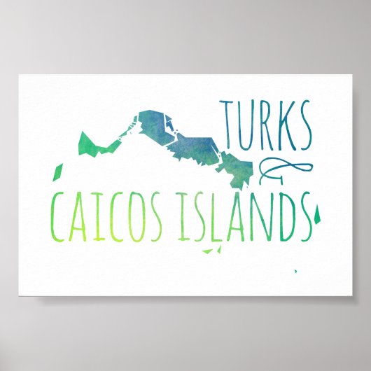 Poster Turks & Caicos (Devant)