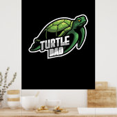 Poster Turlte Lover | Papa de la tortue (Cuisine)