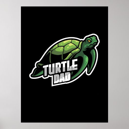 Poster Turlte Lover | Papa de la tortue (Devant)
