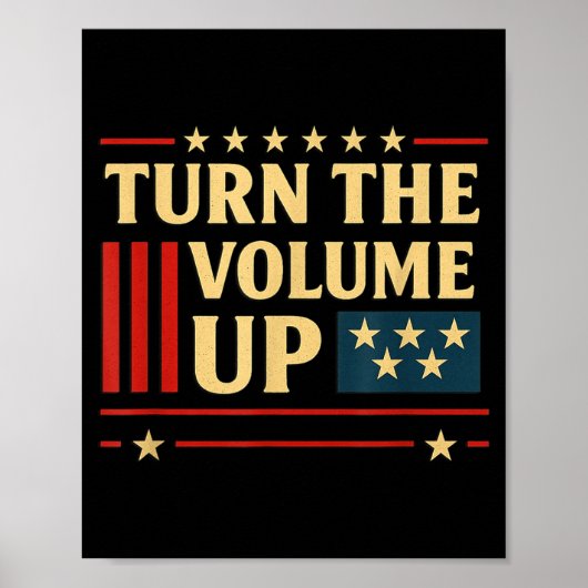 Poster Turn The Volume Up  (Devant)