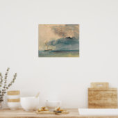 Poster Turner - Bateau à roues à aubes dans la tempête (Cuisine)